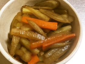 超楽々 弁当用野菜の甘辛煮レシピ作ります