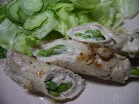 アスパラの肉巻き