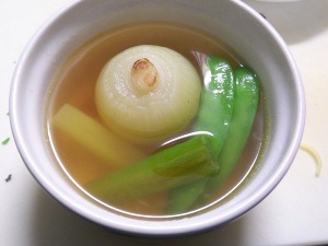 小玉葱のあっさりさわやかスープの画像