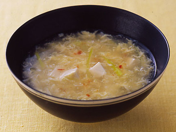 豆腐と卵のスープ
