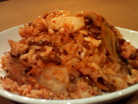 納豆キムチチャーハン