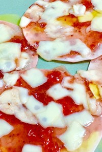 オリーブ油ひとかけ☆餃子の皮デザートピザ