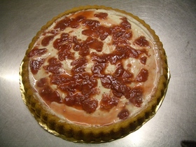 簡単イチゴジャムとカスタードのケーキ