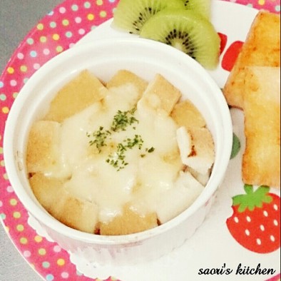 離乳食完了期♡パングラタン風野菜スープの写真