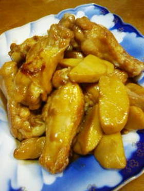 さといもと鶏肉の甘辛煮