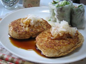 ポン酢でさっぱり豆腐ハンバーグ♪