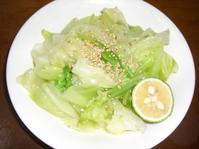 キャベツのナムル★爽やかかぼす風味