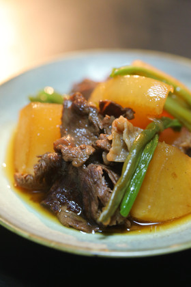 天然だしパックで作る 牛肉と大根の旨煮