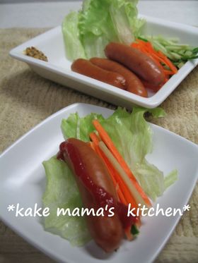 ウインナー♡♥野菜巻き