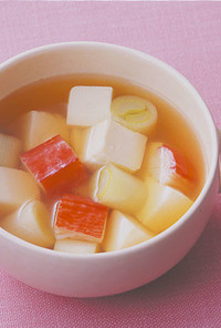 豆腐とかにかまのスープ