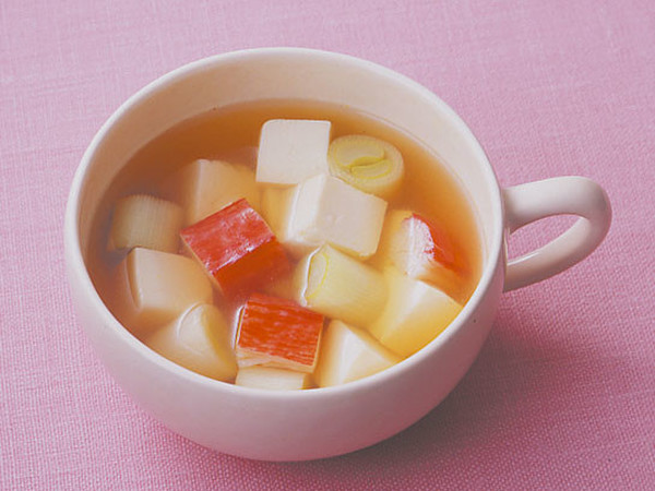 豆腐とかにかまのスープ