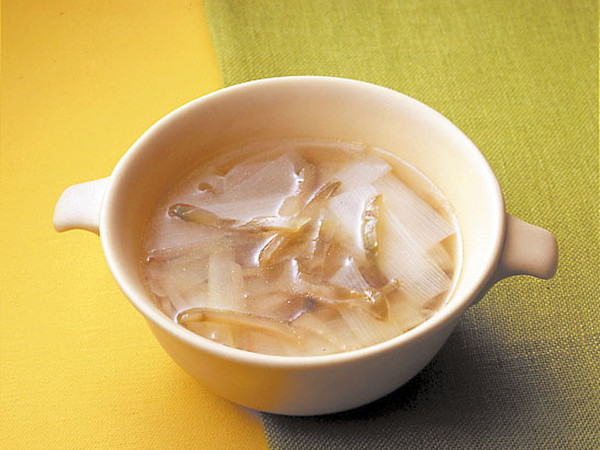 ねぎとザー菜のスープ