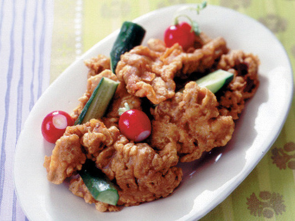 豚肉のカレーフリッター