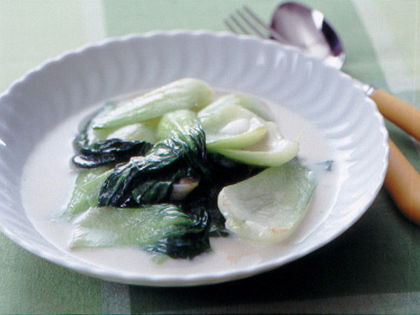 青梗菜のクリーム煮