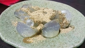 寒天粉と片栗粉でわらび餅
