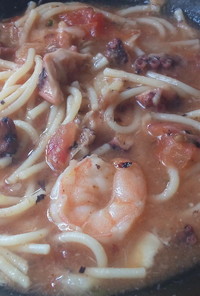 ピリ辛７つの海のスープスパゲッティ