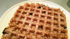 七号食アイデア 玄米ワッフル