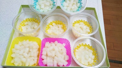 〈離乳食中期〉うどんの冷凍保存の写真