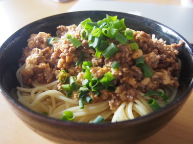 ひき肉と豆腐のパスタwithNの写真