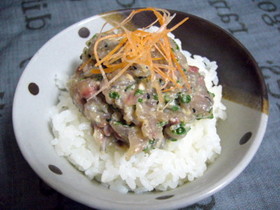 鯵のなめろう
