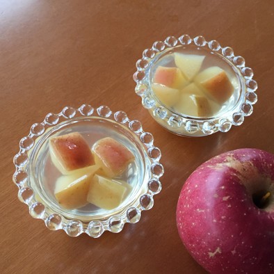 りんごの寒天ゼリー 砂糖不使用の写真