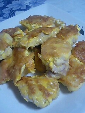 ☆簡単☆チキンの親子焼き (ピカタ?)