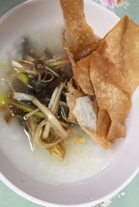 ピータン粥 by日本人