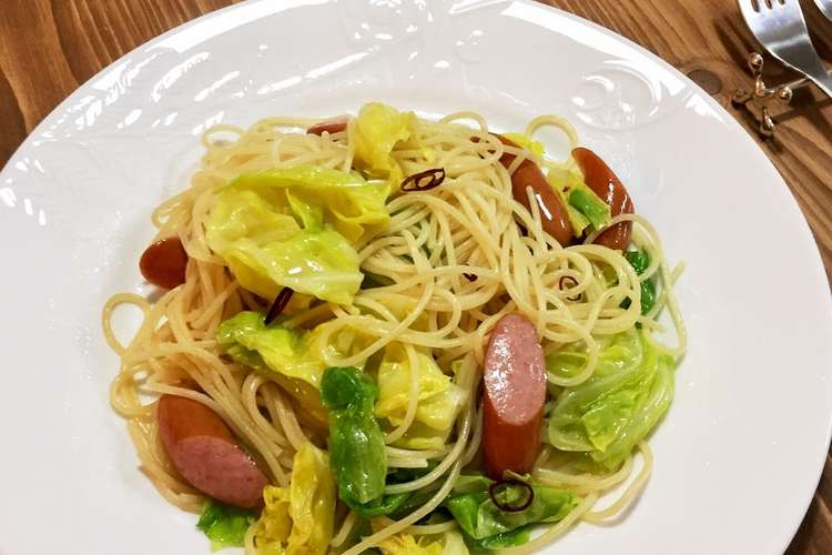 春キャベツとソーセージのペペロンチーノ レシピ 作り方 By Kuuｕ ｪ ｕ クックパッド 簡単おいしいみんなのレシピが376万品