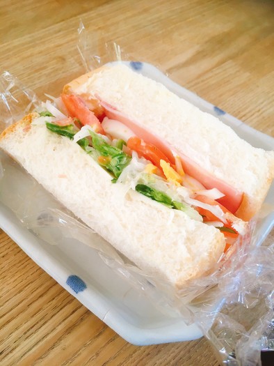 サブウェイ風サンドイッチの写真