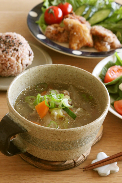 塩麹でシンプル美味しいスープの写真