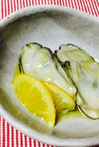 牡蠣のオリーブオイル漬け レモン風味