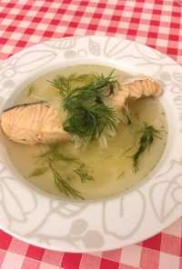 ドイツで簡単シンプル！鮭とディルのスープ