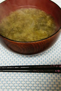 沖縄料理♪あおさの味噌汁