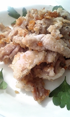 10分で☆簡単薄切り肉のチーズパン粉焼き