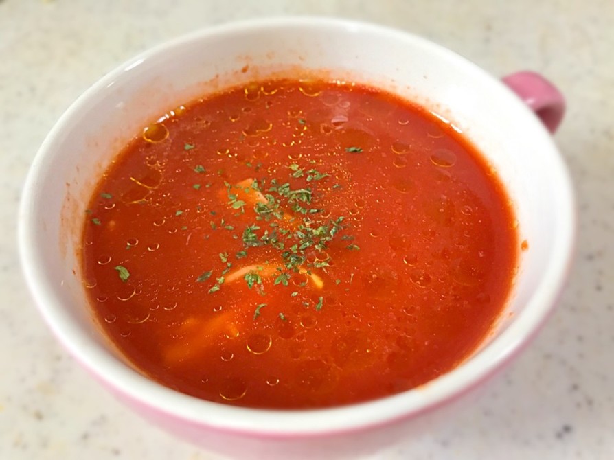 簡単！ひよこ豆のトマト野菜スープの画像