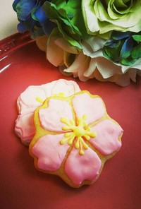 桜のアイシングクッキー♪