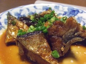 らっきょうの着け汁でサバの香味漬け