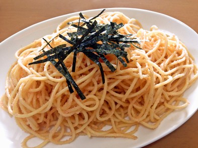 「格安生タラコ」で作るたらこスパゲティの写真