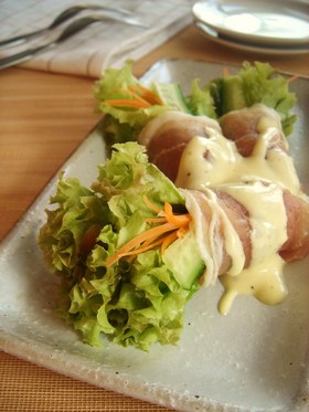 生ハムのサラダ巻き&マヨソース