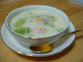 豆乳繊維たっぷりスープ
