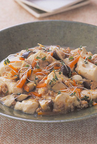 豆腐と鶏ひき肉のとろみ煮