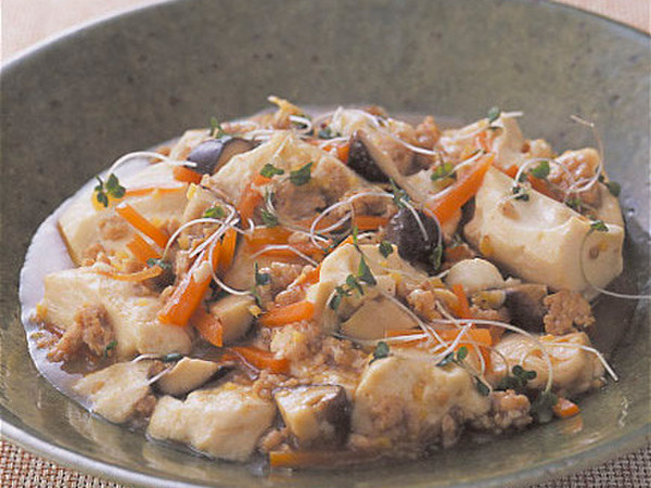 豆腐と鶏ひき肉のとろみ煮