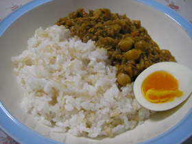 我が家のひよこ豆のカレー♪