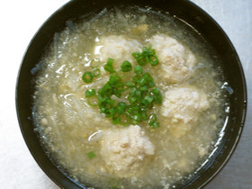 肉団子の大根みぞれ汁