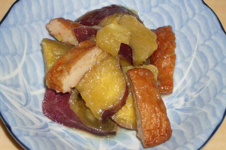 さつまいもとさつま揚げの甘辛煮 レシピ 作り方 By ケンコウママ クックパッド 簡単おいしいみんなのレシピが358万品