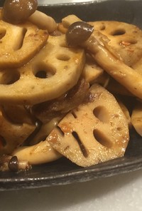 牛肉とレンコンの甘辛炒め煮