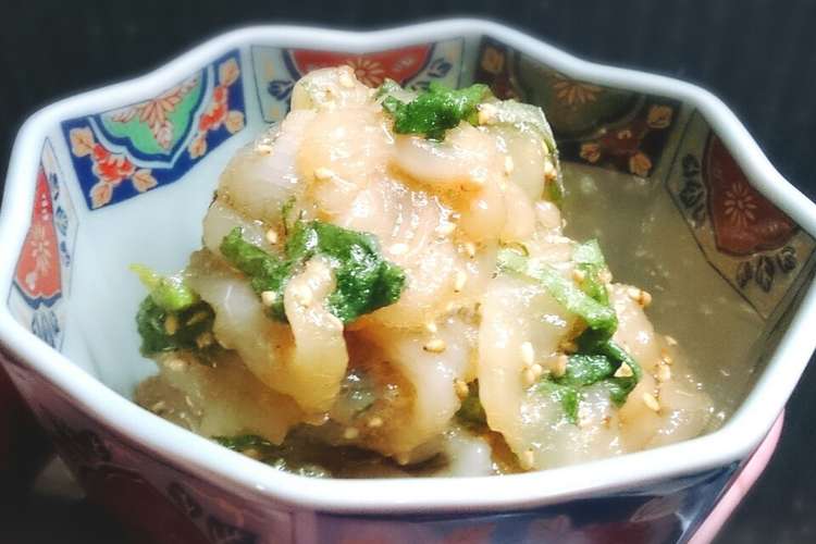 アイナメのシソ和え レシピ 作り方 By なべじぱっど クックパッド 簡単おいしいみんなのレシピが354万品