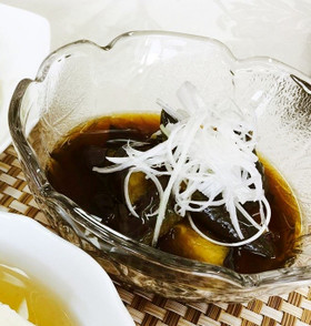 揚げ茄子のピリ辛仕立て