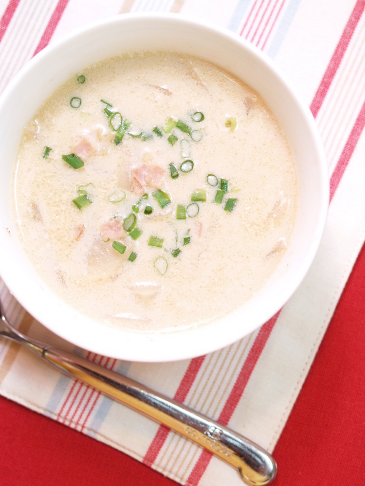かぶの白胡麻豆乳中華スープの画像