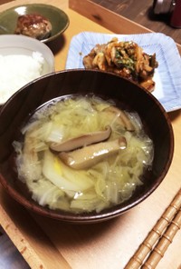 10分料理♡重曹で白菜とろりんスープ